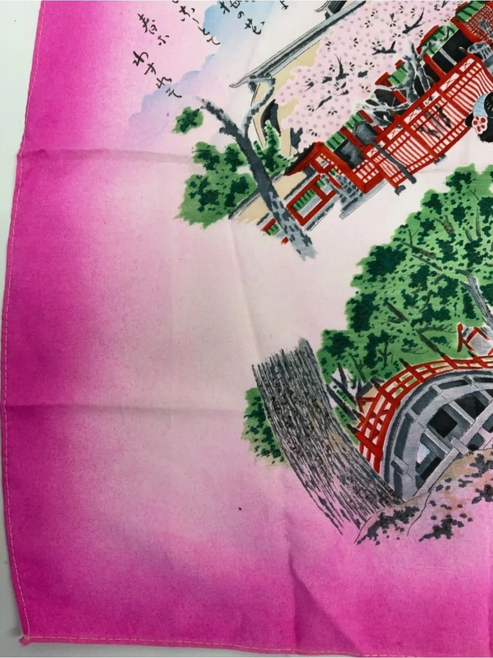 Vintage Japanese Scarf Handkerchief 1950’s Set Of Two